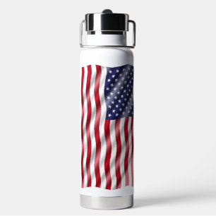 Botella de agua de la bandera americana