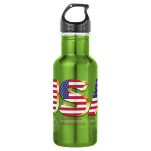 Botella de agua de la bandera de EE. UU.