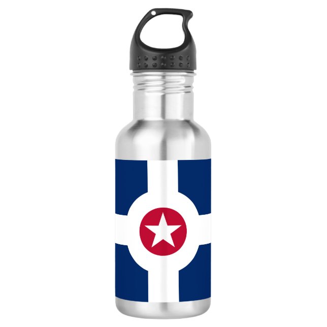 Botella de agua de la bandera de Indianapolis, Ind (Anverso)