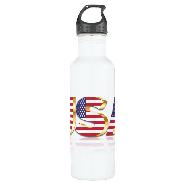 Botella de agua de la bandera de los Estados Unido (Anverso)