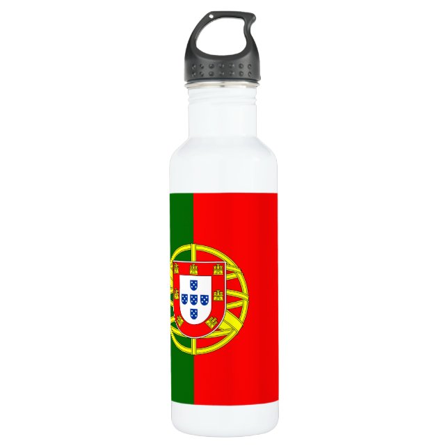 Botella de agua de la bandera de Portugal (Anverso)