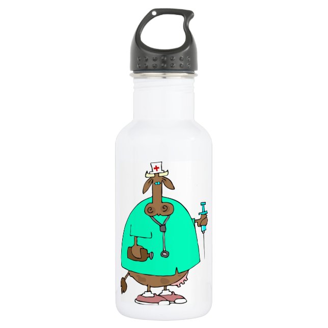 Botella de agua de la enfermera de la vaca (Anverso)