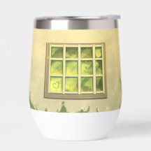 Botella de agua de la Escuela Verde Vintage