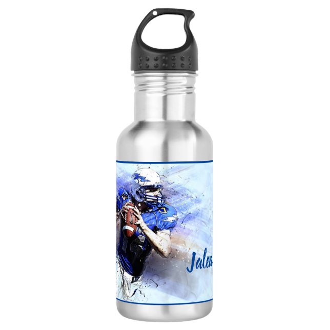 Botella de agua de la Figura Personalizada de Fútb (Anverso)