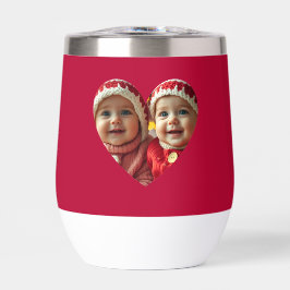 Botella de agua de la foto de Love Heart