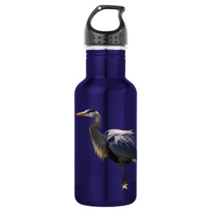 Botella de agua de la Gran Garza Azul de 18oz