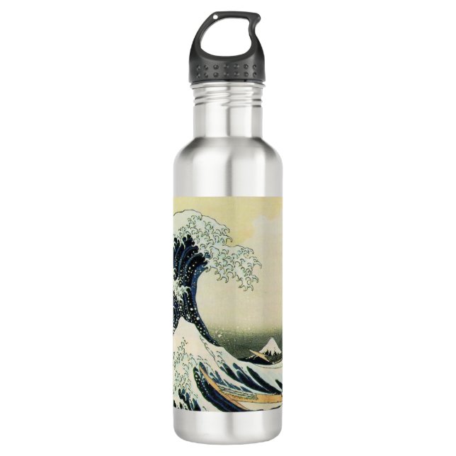 Botella de agua de la Gran Ola de Hokusai (Anverso)