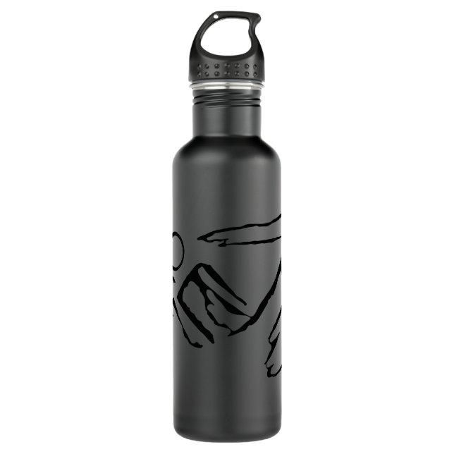 Botella de agua de la Línea de Montañas (Anverso)