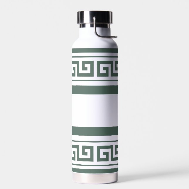 Botella de agua de la llave griega verde (Izquierdo)