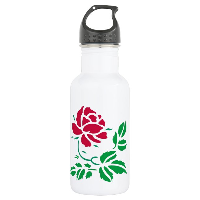 Botella de agua de la Rosa Roja (Anverso)