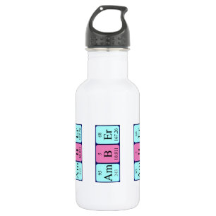 Botella de agua de la tabla periódica de Amber