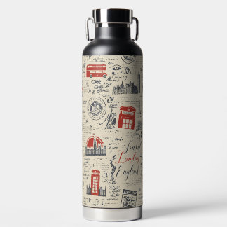 Botella de agua de la vieja usanza de Londres