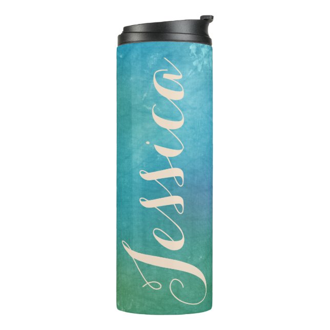 Botella de agua de las estrellas de mar aislada (Rotado hacia la izquierda)