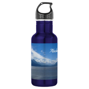 Botella de agua de las montañas Alaska