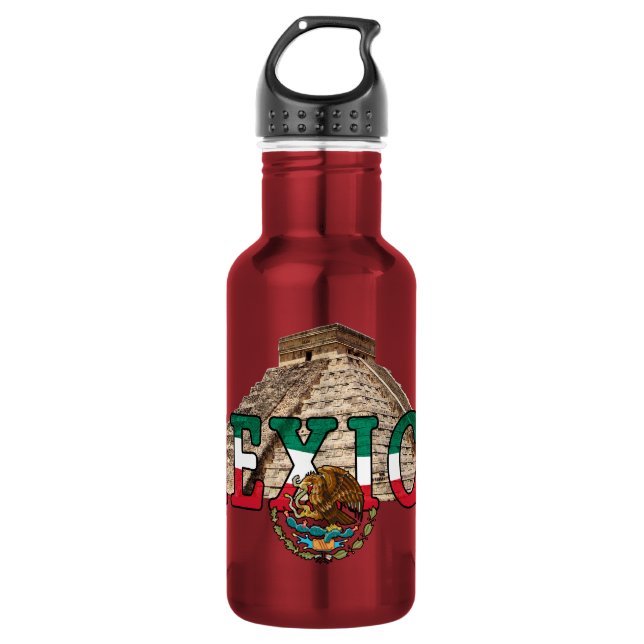 Botella de agua de las Pirámides de México (Anverso)