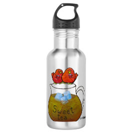 Botella de agua de LimbBirds (18 onzas), acero