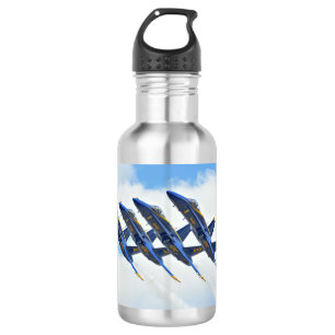 Botella de agua de los Ángeles azules