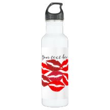Botella de agua de los labios personalizados