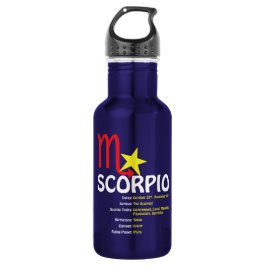 Botella de agua de los rasgos del escorpión
