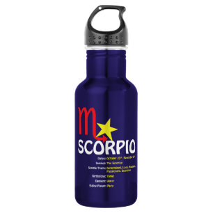 Botella de agua de los rasgos del escorpión