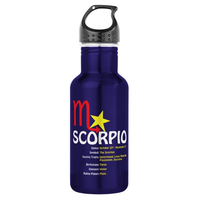 Botella de agua de los rasgos del escorpión (Anverso)