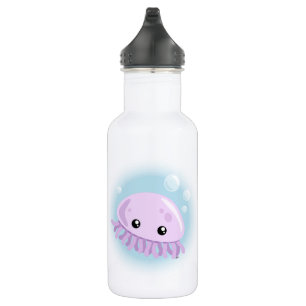 Botella de agua de medusa linda