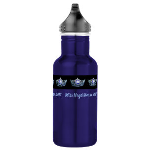Botella de agua de Miss América Silver-Blu Crown P