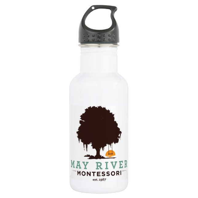 Botella de agua de Montessori del río de mayo (Anverso)