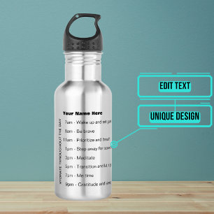 Botella de agua de motivación