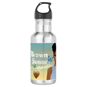 Botella de agua de nata de azúcar marrón 1