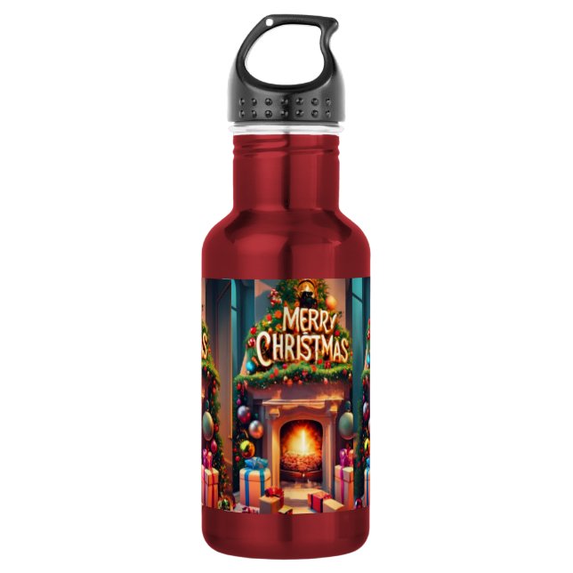 Botella de agua de Navidad (Anverso)