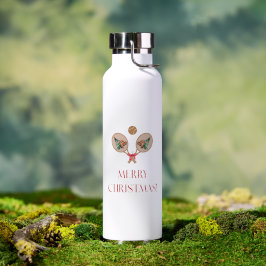 Botella de agua de Navidad de Padel - Motivo festi