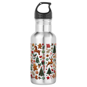Botella de agua de Navidades divertidos
