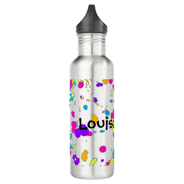 Botella de agua de neón de la salpicadura de la (Izquierda)