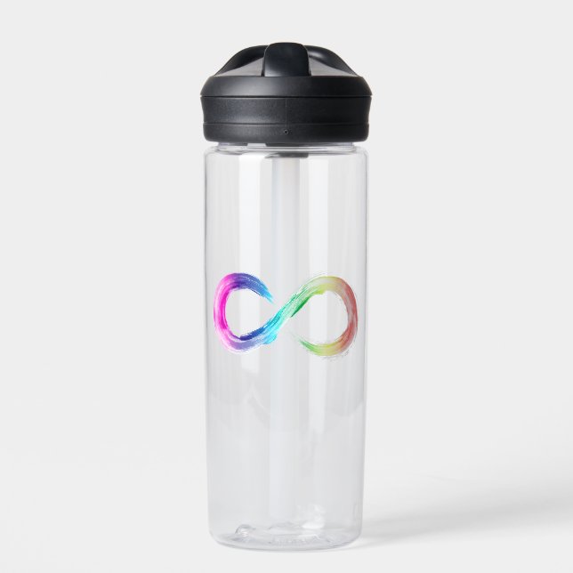 Botella de agua de neurodiversidad (autismo, adhd, (Delante)