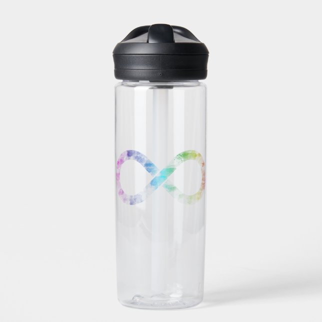 Botella de agua de neurodiversidad (autismo, adhd, (Delante)