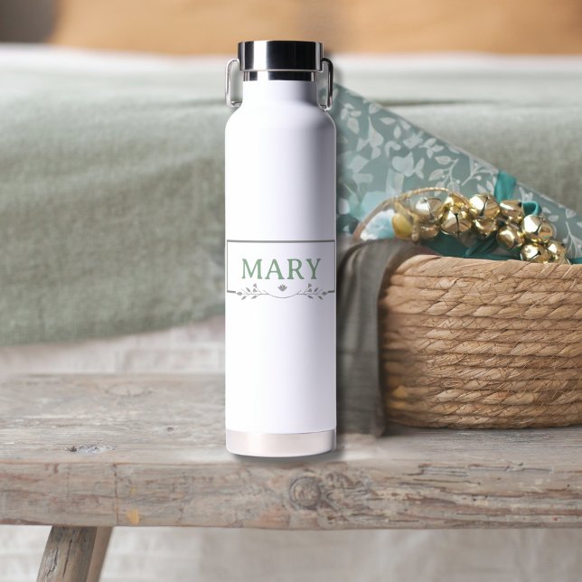 Botella de agua de nombre personalizado con letras (Subido por el creador)