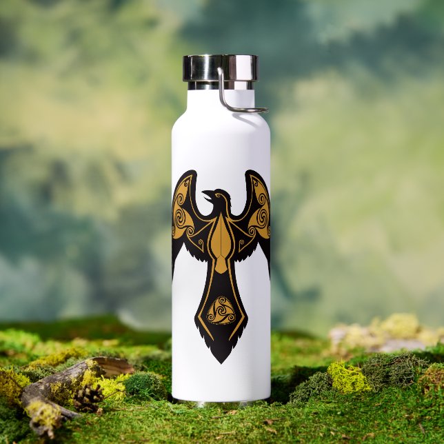 Botella de agua de Norse Raven (Exterior)