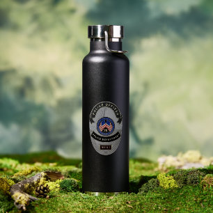 Botella de agua de oficial de policía