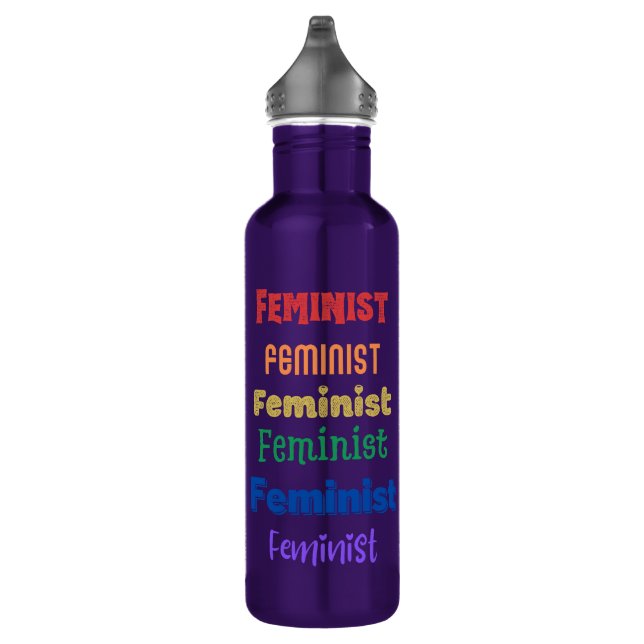 botella de agua de orgullo feminista (Derecha)