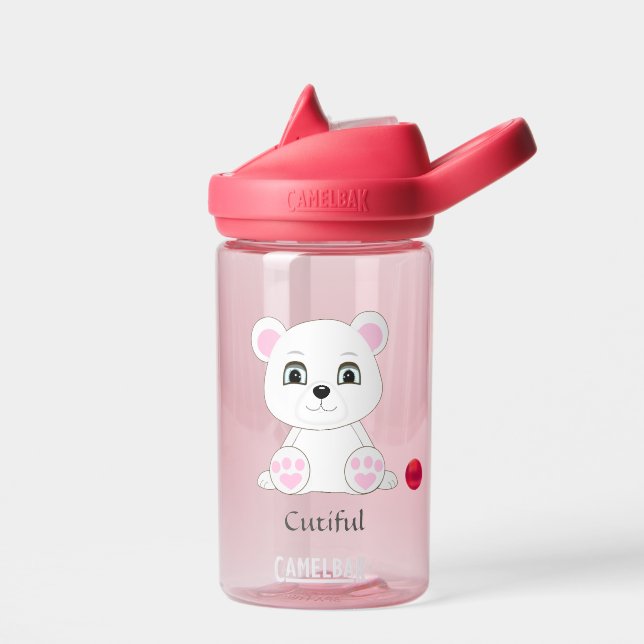Botella de agua de oso polar blanco lindo (Izquierdo)