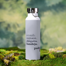 Botella de agua de pádel - Personaliza Palabra Vib