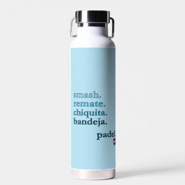 Botella de agua de pádel - Personaliza Palabra Vib