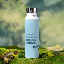 Botella de agua de pádel - Personaliza Palabra Vib