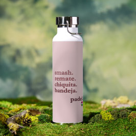 Botella de agua de pádel - Personaliza WordVibe Ro