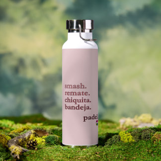 Botella de agua de pádel - Personaliza WordVibe Ro