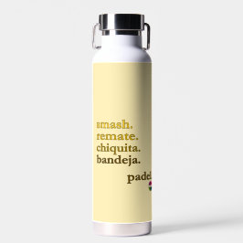 Botella de agua de pádel - Personalizar palabra Vi