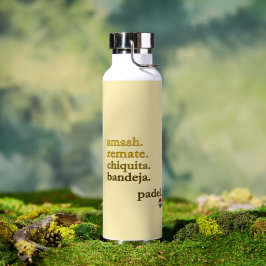 Botella de agua de pádel - Personalizar palabra Vi