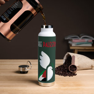 Botella de agua de Palestina Libre - Activista ino
