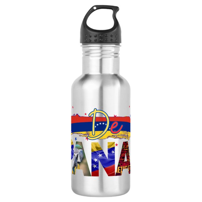Botella De Agua De Pana Venezuela Slang Venezuelan Culture Lovers (Anverso)